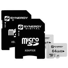 Synergy Digital 64GB Micro SDXC Secure Digital UHS-I Memory Cards, Compatible with HTC Desire 626 G+ Cell Phone - Class 10, U1, 100MB/s, 300 Series - Pack of 2