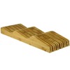 W Home Premium Bamboo Knife Storage Block, Beige, up to