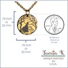 Into The Woods Musical Theater inspired Gold Plated Coin Necklace