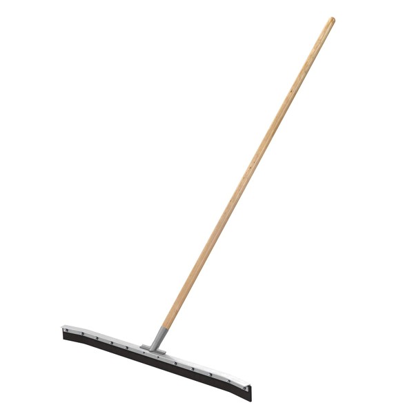 Bon 14-451 36-Inch Curved Floor Squeegee with 60-Inch Wood Handle