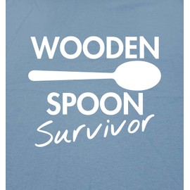 Wooden Spoon Survivor Graphic Novelty Sarcastic Funny T Shirt L Black