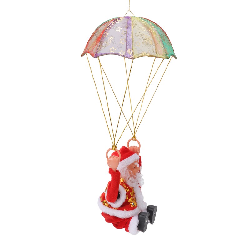 Parachute Christmas Ornaments Lovely Shape Safe Eco Friendly Fleece PC