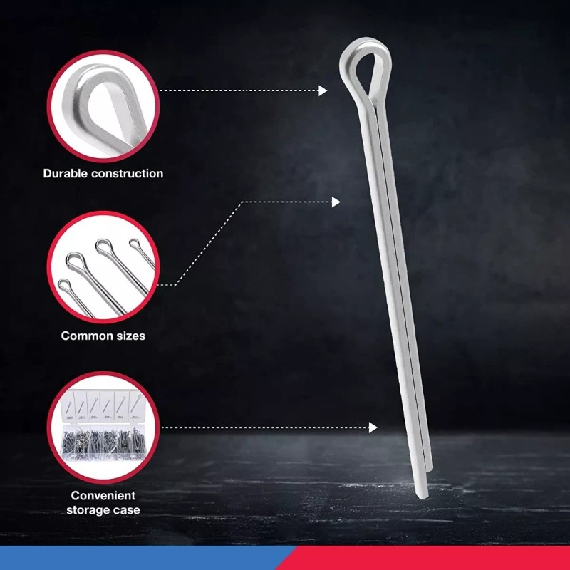 Neiko Set De 555 Chavetas Pasador Seguro Cotter Pin Neiko