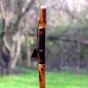 Brazos Rustic Wood Walking Stick, Hickory, Traditional Safari Style Handle,