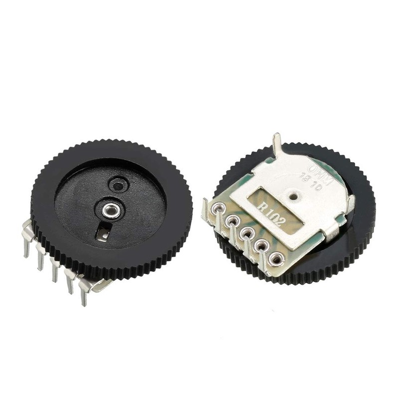 uxcell 1K Ohm Dial Wheel Potentiometer for Stereo Volume Control