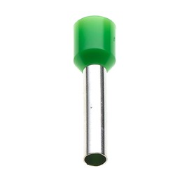 Insulated Wire End Ferrules, 18 x 6 mm, Pack of 100 - Insulated Ferrules Pin, Cable Lugs, French Green Nylon Sleeves