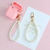 ccHuDE 4 Pcs Faux Pearl Keychain Straps Beaded Keyring Lanyard