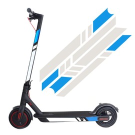 Reflective Stickers for Electric Scooter XIAOMI M365 Ninebot ES1 ES2 ES3 ES4, Waterproof Night Reflective Film Sticker Decal Pedal Scooter Accessories (Blue-Silver-Silver)