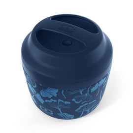 MONBENTO - Insulated Lunch Box MB Element Ginkgo - Leakproof and Insulated Container Keeps Food Hot/Cold for Up to 10 Hours - Work Lunch Packing - BPA Free - Food Grade Safe - Japanese Pattern - Blue