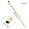 Brass Round Tube, 300mm Length 7.5mm OD 0.5mm Wall Thickness,