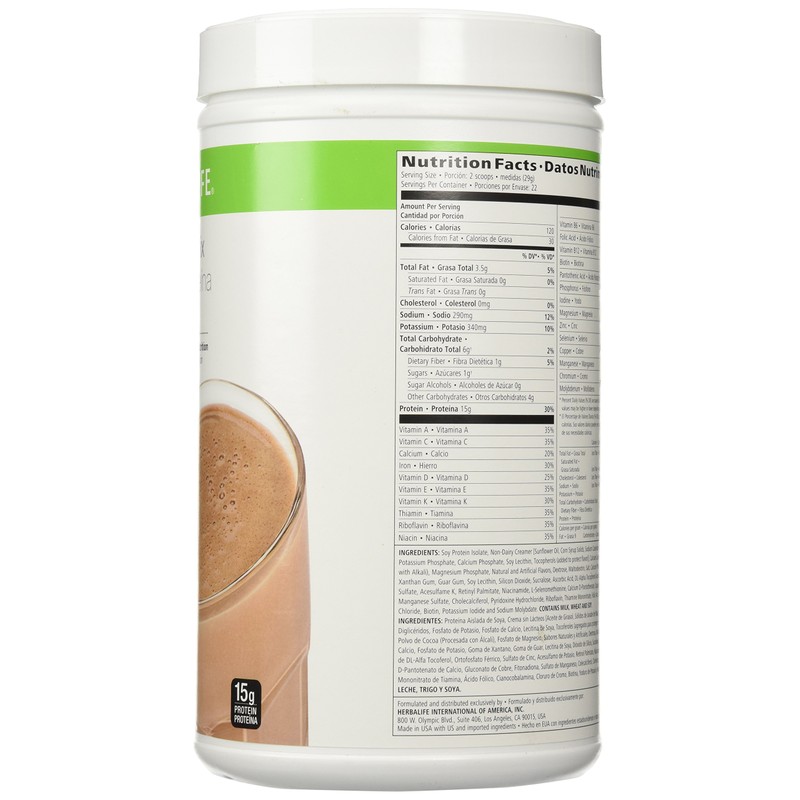 Herbalife Protein Drink Mix Chocolate 22.5oz Canister