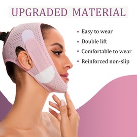 V-Line Mask Chin Strap Eliminator Remover Prevent Sagging V Shaped Face Belt for Sleeping Women Jaw Exerciser