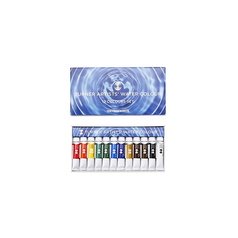 ターナー色彩(Turner Color) 透明水彩絵具 12色セット WT00512C 5ml