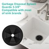BUXIMN 3-3/8" Garbage Disposal Splash Guard, Quiet Garbage Guard Disposal