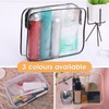 XWYQSLJY TSA Approved Toiletry Bag, 3 Pcs Clear Toiletries Bags