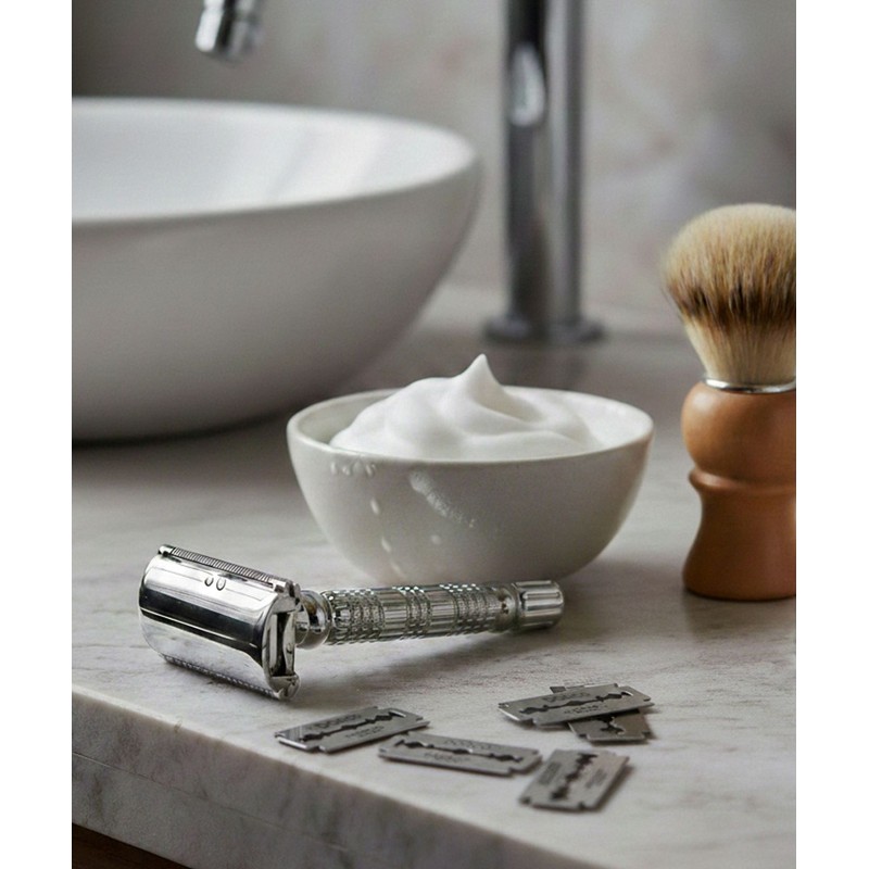 Dorco Classic Safety Razor + 50 Double Edge Blades