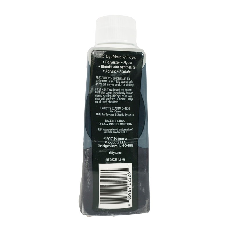 Rit Dye Liquid Synthetic 236ml Graphite