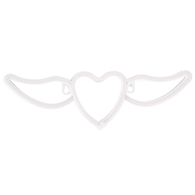 Heart Shaped Neon Light Safe Energy Saving Dual Power Heart