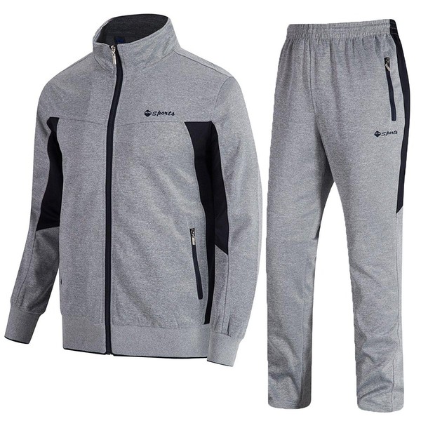 TBMPOY Men's Tracksuit Athletic Sports Casual Full Zip Sweatsuit