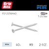 Grip-Rite P212STWH40, PrimeGuard Plus #9 x 2-1/2" White Trim Screws,