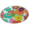 KitchenCraft 'Bright Floral' Toughened Glass Worktop Saver, 24 cm (9.5")