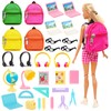 Barwa 31 Pcs Doll Study Supplies for 11.5 Inch Doll