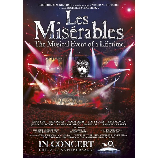 LES MISERABLES IN CONCERT THE 25TH ANNIVERSARY (2010) The Musical Event of a Lifetime [DVD]