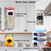 Armiz Labels for Jars 64 PCS - Waterproof Reusable Chalkboard