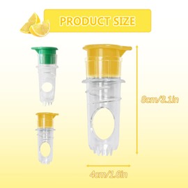 Screw Top Lemon Squeezer, Manual Fruit Press citron, 2025 New Hand Lemons Limes Oranges Citrus Lime Juicer in Home Kitchen for salad Seafood Tea(2 pcs)