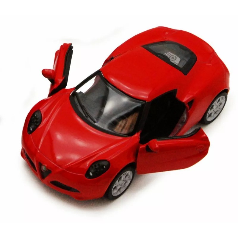 Kinsmart 2013 Alfa Romeo 4C Red 5" Diecast Model Pullback