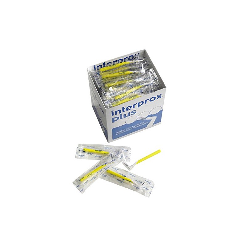 Interprox Plus Interdental Brushes Box of 100 (Yellow Mini)