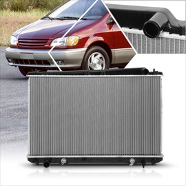DPI-2427 OE Factory Style Aluminum Core Cooling Radiator Compatible with 01-03 Toyota Sienna