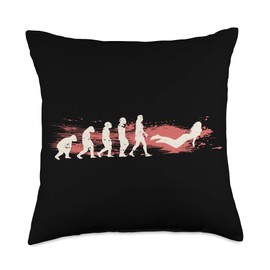 Simming Goggles For Women Swimming Suits for Girls Pool Evolution Swim Coach Swimmer Girls Throw Pillow, 18x18, Multicolor