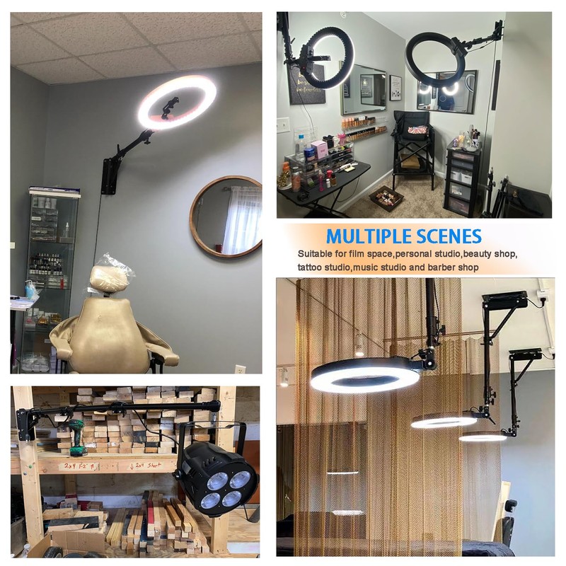 Wall Mount Triangle Boom Arm 51.2inch (43.3)