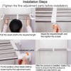Hershii Expandable Shelf Rod Closet System Heavy Duty Clothes Hanger