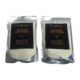Shea Moisture African Black Soap Bath Powder Colloidal Oatmeal Rice Bran 2 Pack