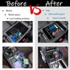 JDMCAR 2PCS Upgrade Gear Shift Organizer Tray and Center Console