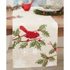 Winter's Delight Perched Cardinal Table Runner