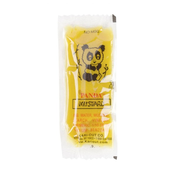Hot Mustard Sauce Chinese Take Out Condiment Packets (50 Packets)