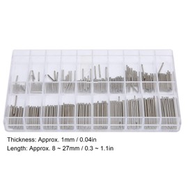 1.0Mm Thickness Watch Pins, Watch Bracelet Pin Friction Bar Watch Accessories Watch Repair Tools Bar Watch Repairing For Accessories 8‑27Mm