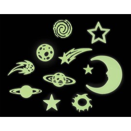 Glow in The Dark Stars - Cosmic Glow Stars Stickers Room Decor - Glow Stickers - for Boys & Girls Ages