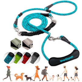SparklyPets - Bungee Rope Handsfree Leash for 1 Dog - Demovable Slip Lead - Waist or Hip Belt Leash for Dog Walking, Running, Carnicross - Medium & Large Breeds