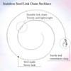 Pack of 24 Stainless Steel Necklace Link Cable Chain Women