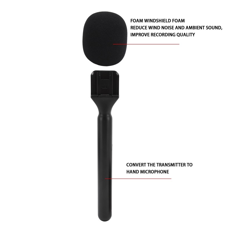 Microphone Handle Interview Handheld Adapter, Microphone Systems Mic Handle for
