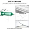 SignMission Corrugated Plastic Arrow Sign with Double Sided Image 10"