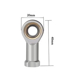 Smartsails SI6T / K, PHS6A Aperture 6mm Metric Self-Lubricating Rod End Joint Bearing Female Thread Right Hand (2 Pieces)
