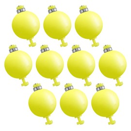 TopHomer Round Fishing Float, 20Pack 4.7g 6g Round Fishing Tackle Floats, Fishing Pole Floats, Fishing Popping Cork Trout Float, Carp Fishing Controller Float, Weighted Cork Trout Floats (Yellow)