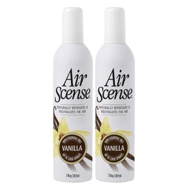 Air Scense Air Freshener Deodorizing Room Spray, Vanilla, 7 fl oz, 2 Pack