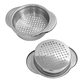 Can Strainer XGNG 2pcs Stainless Steel Food Can Strainer Vegetable and Fruit Can Strainer, Best for Canned Tuna Versatile
