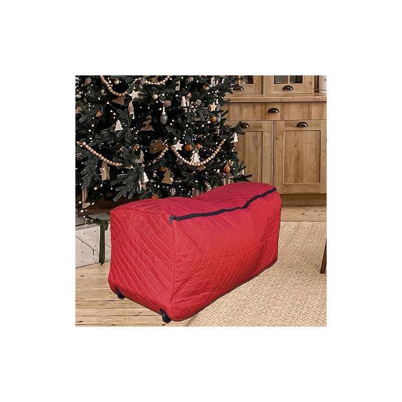 Expandable Quilted Rolling Christmas Tree Bag For Trees 6-9ft